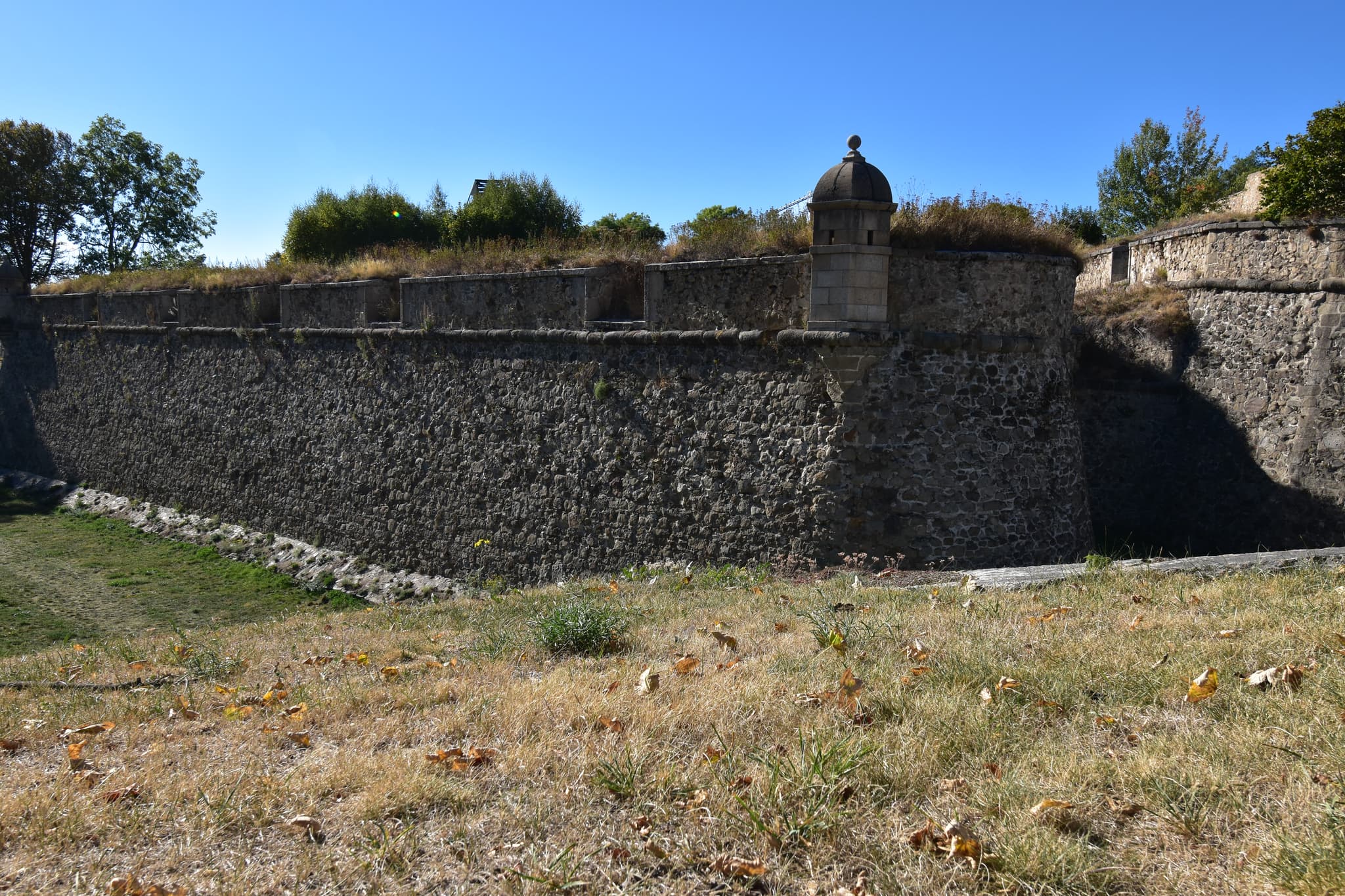 View of the fortified walls of Mont-Louis